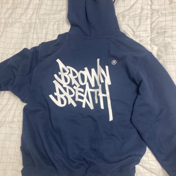 브라운브레스 후드티 네이비 M