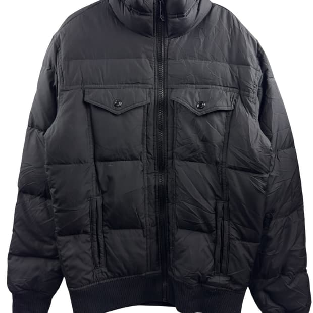 리바이스 블랙 베이직 패딩1331