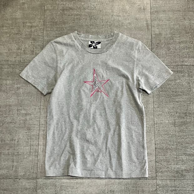 일본빈티지 Rusty 핀터깔y2k 락펑크 별스타 반팔티셔츠