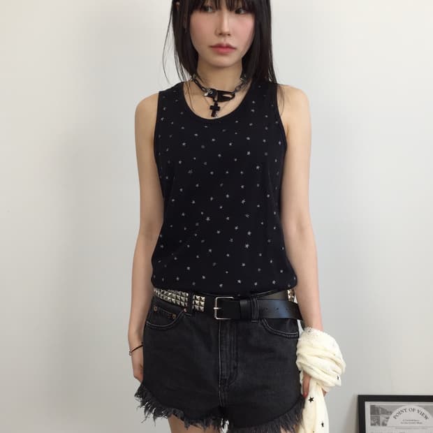 'Heart Market' Star Sleeveless T-Shirts
