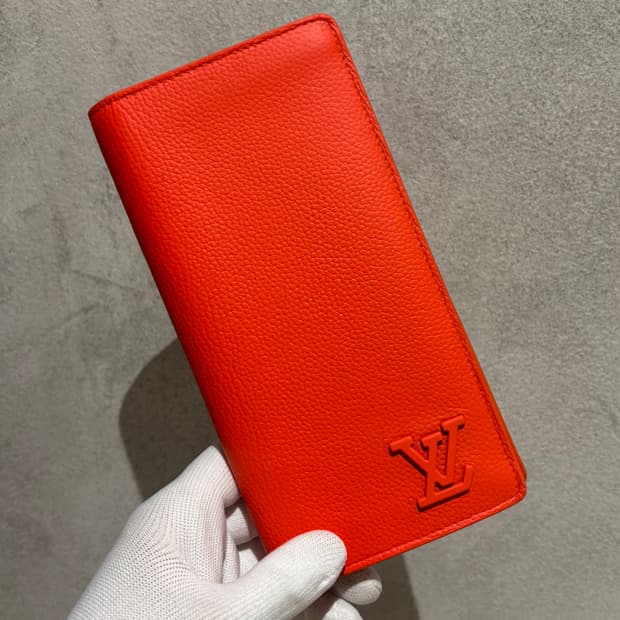 A+ OS 루이비통 에어로그램 장지갑 오렌지