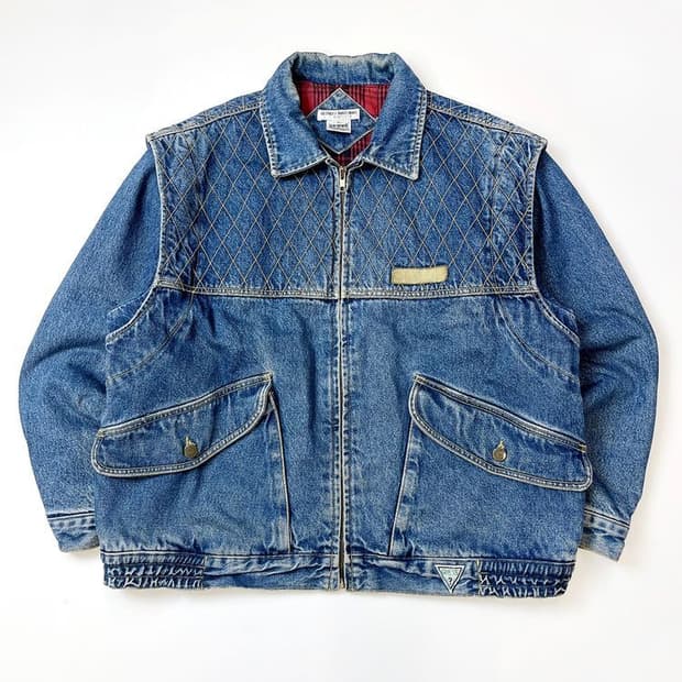 게스 90s OG 조르주 마르키아노 데님 봄버 자켓 PN4211