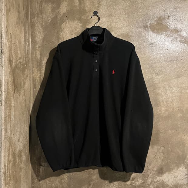 폴로랄프로렌 반버튼 플리스