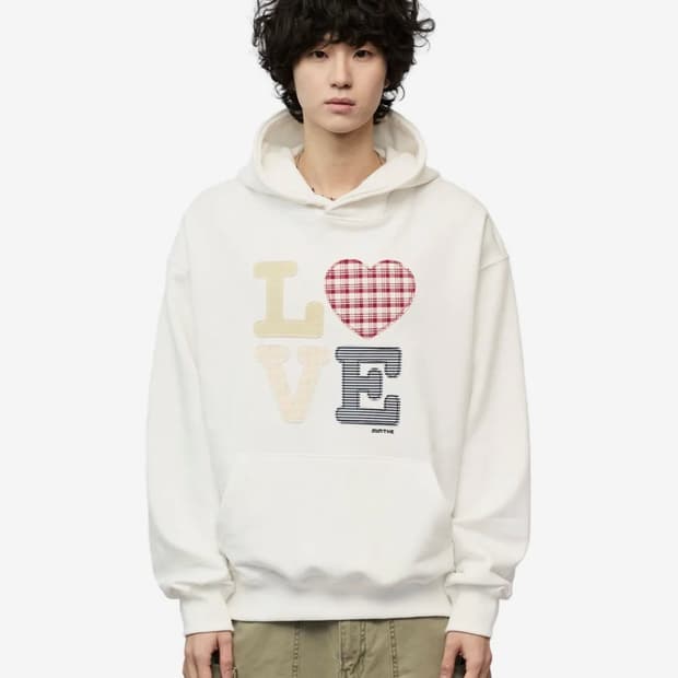 밈더워드로브 후드티 화이트 s