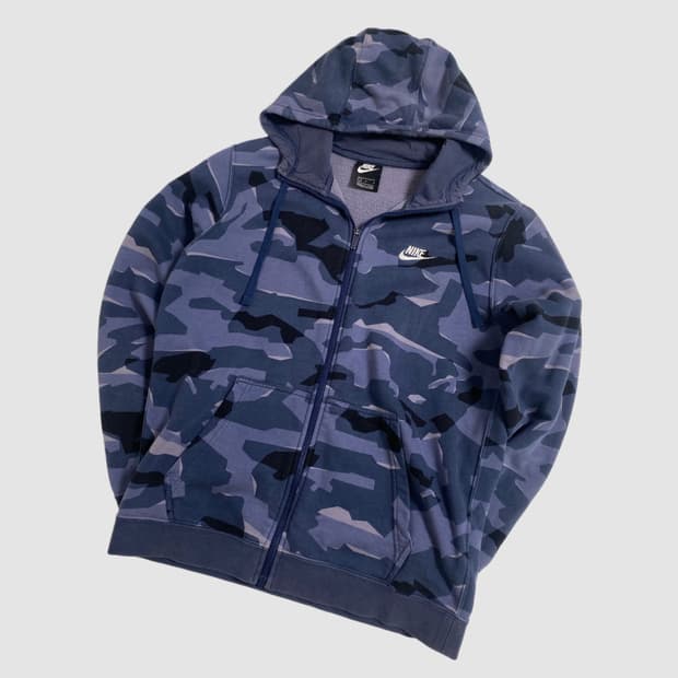 나이키 후드집업 블루카모