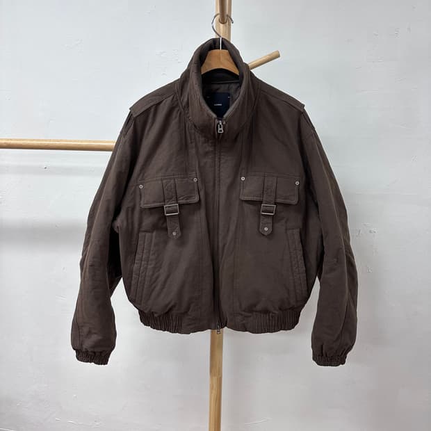 ILCORSO 일꼬르소 크롭 파일럿 자켓 브라운 L사이즈 J32