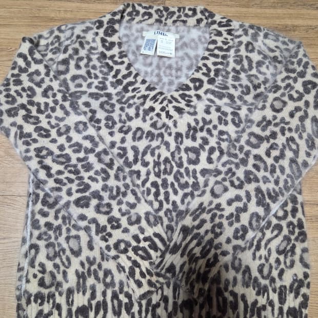 리미푸 LIMI Feu 레오파드 앙고라 니트