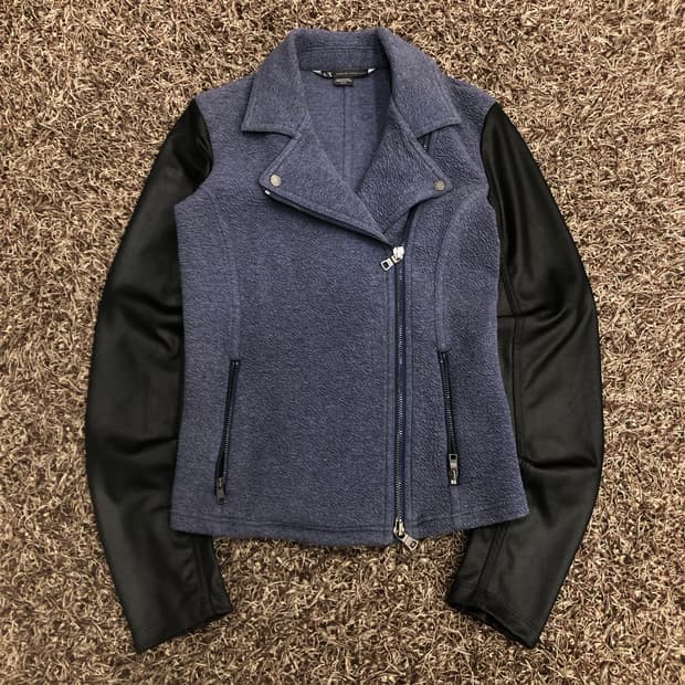 아르마니 익스체인지 여성 라이더 자켓