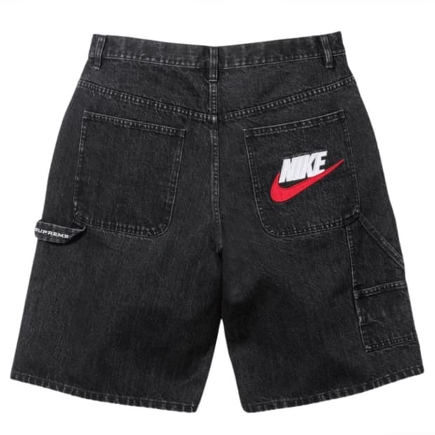 슈프림 x 나이키 데님 쇼츠 블랙