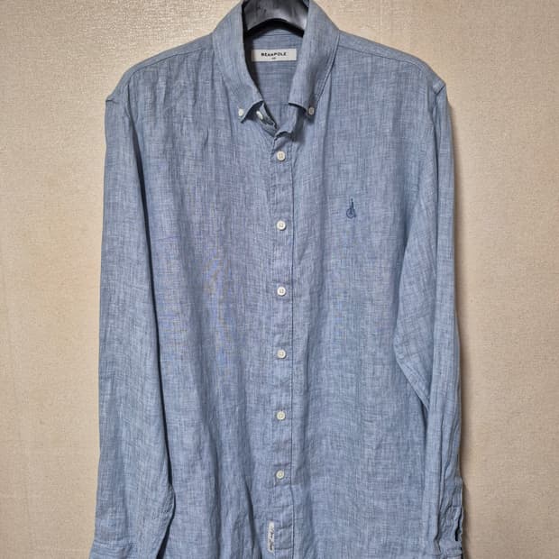 빈폴 스카이블루 빈티지 린넨셔츠