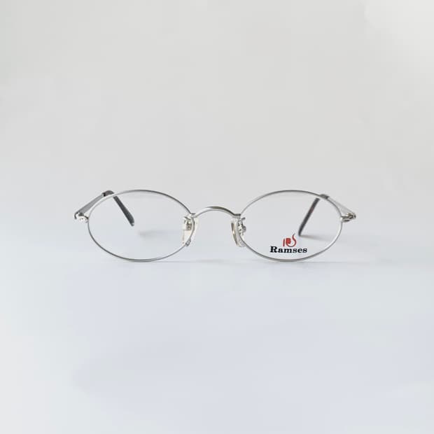 741 데드스탁 라운드 실버 오벌 호피 미니멀 빈티지안경