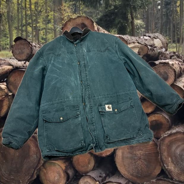 칼하트 오버핏 워크 자켓 그린