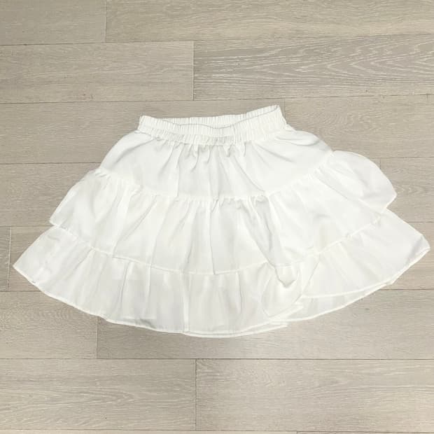 화이트 캉캉 치마