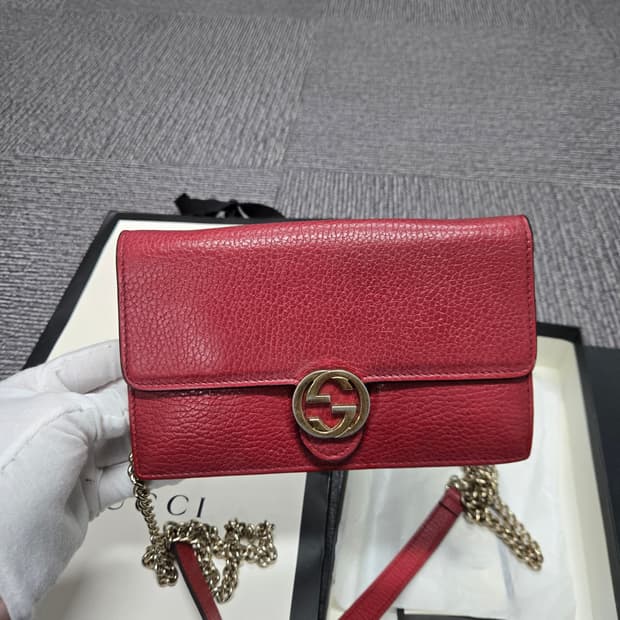 [특가][정품]구찌 인터로킹 숄더백