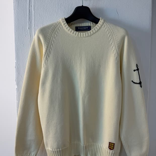 건지 울른스 앵커 코튼 니트 