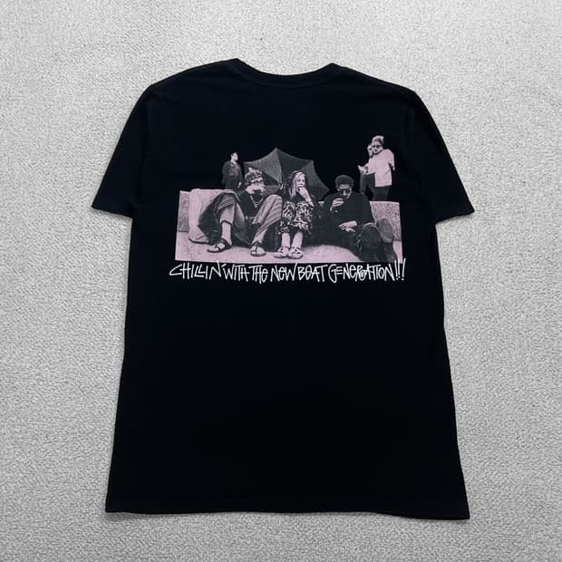 스투시 Stussy x 마틴로즈 프린팅 반팔티 블랙