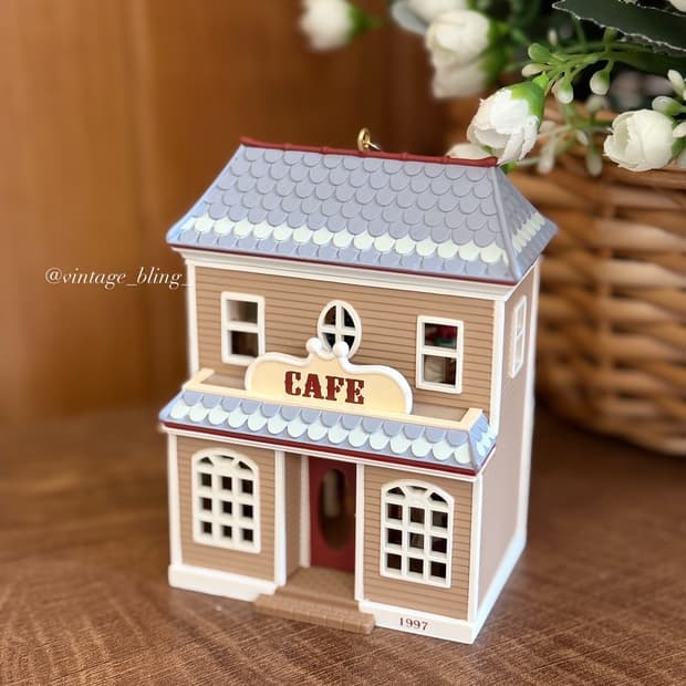 빈티지 미니어처 하우스 오너먼트 (카페)