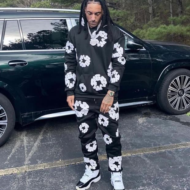 데님티어스 denim tears 검정 셋업