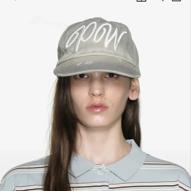 파르티맨토 우먼 그랜대드 볼캡 라이트그레이