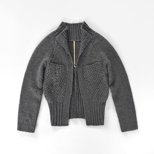 2007 AD HISUI 텍스처 니트 가디건