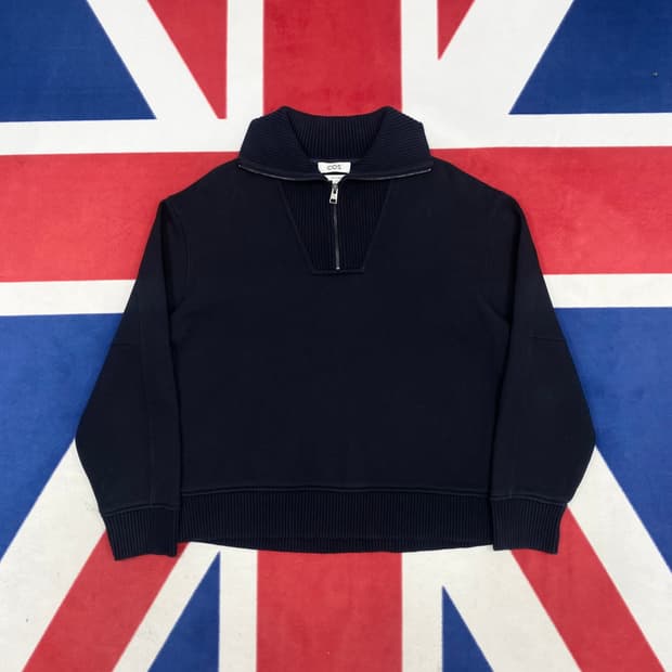 COS 반집업 맨투맨 L 