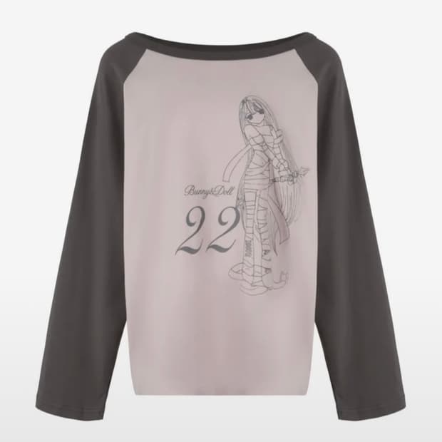 버니앤돌 소녀22 나그랑 티 원숄더 (핑크)