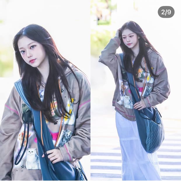 씨피어스 CFIERCE 키티 브라운 후드집업 (뉴진스 해린착용)