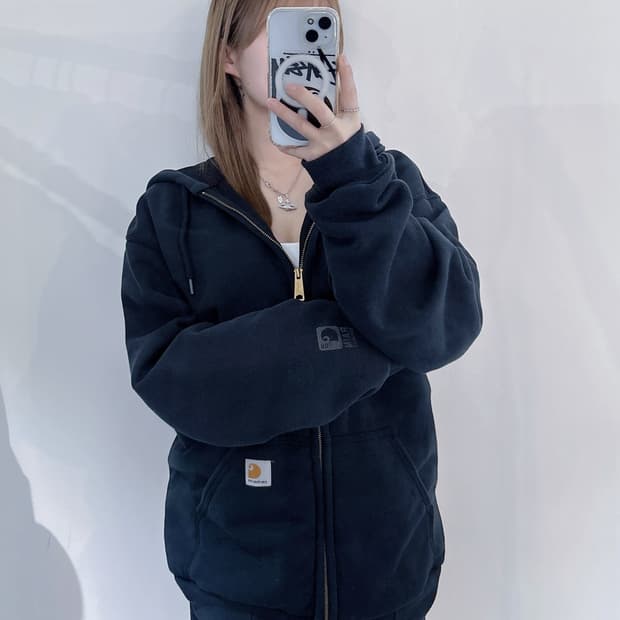 칼하트 레인디펜더 써멀 후드집업