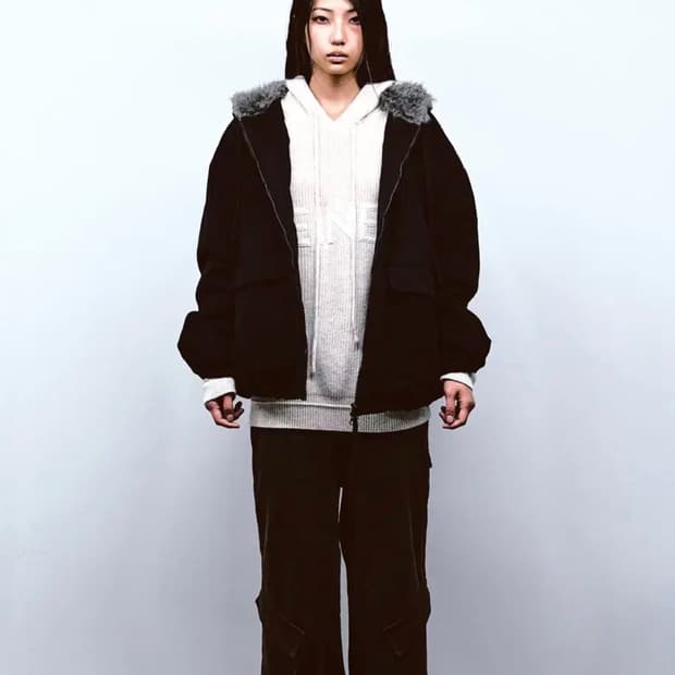 다이닛 deinet 피치 코튼 패디드 점퍼 블랙 패딩