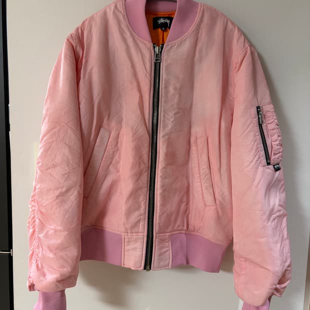 스투시 다이드 나일론 봄버자켓