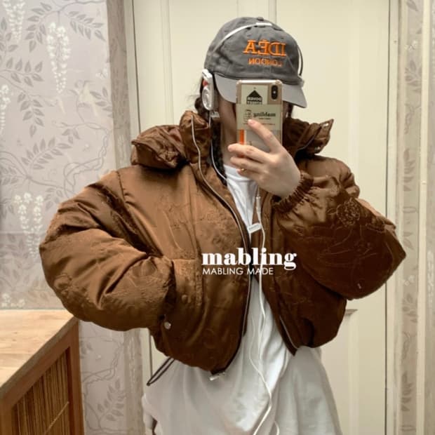 마블링 BEAR QUILTED DOWN PUFFER