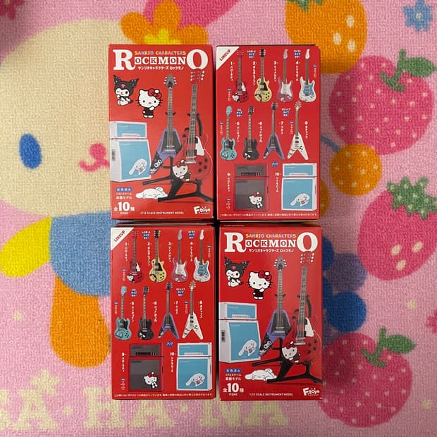 [새상품] 산리오 락모노 피규어 1탄 랜덤 4개 일괄