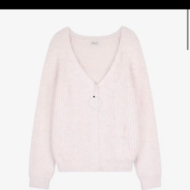 클리시어 슈가플럼 헤어리 가디건 핑크 구해요