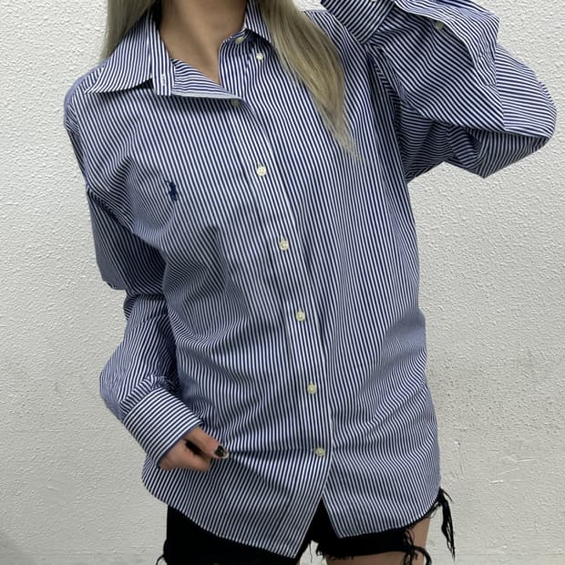폴로 랄프로렌 네이비포니 네이비 세로 단가라 셔츠 15