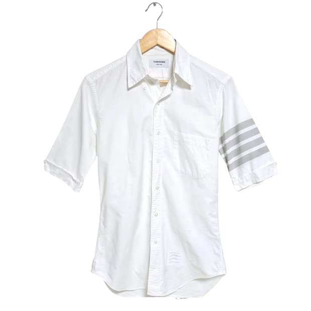 톰브라운 4바 옥스포드 반팔셔츠
