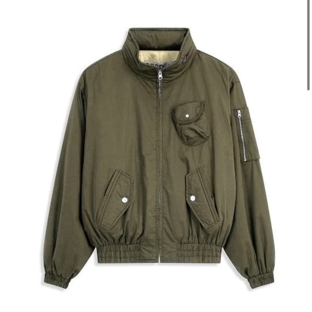 OPEN YY 카고 봄버 자켓 카키 M