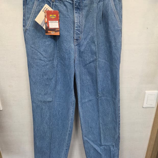 빈티지 hound 올드스쿨 투턱 데님팬츠 대략 36 루즈핏
