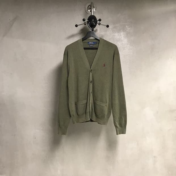 폴로 랄프로렌 가디건 카키 M