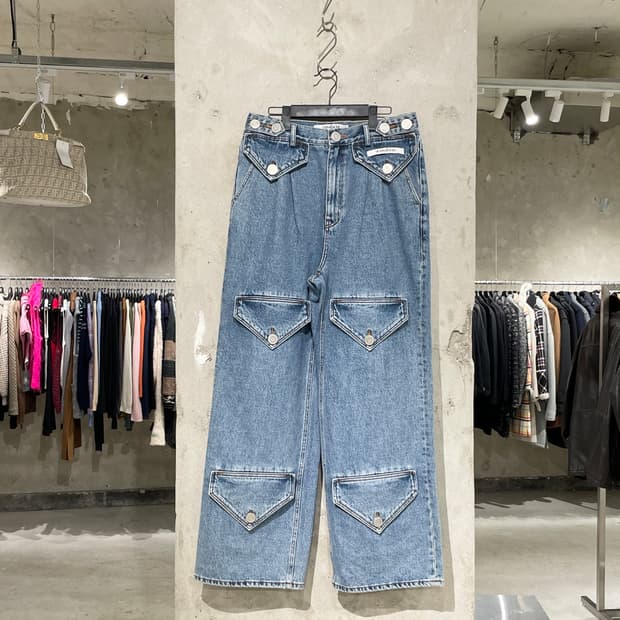 김해김 연청 6-포켓 데님 팬츠