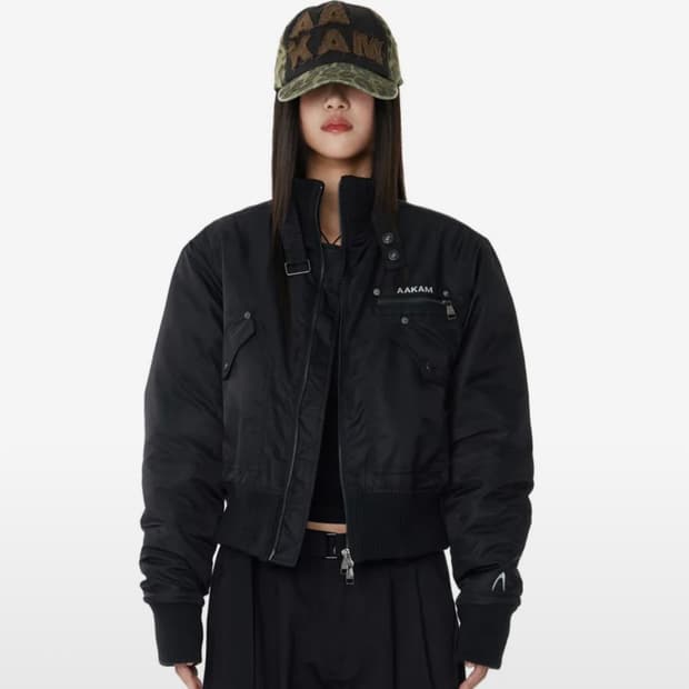 아캄 High-Neck Bomber Jacket
