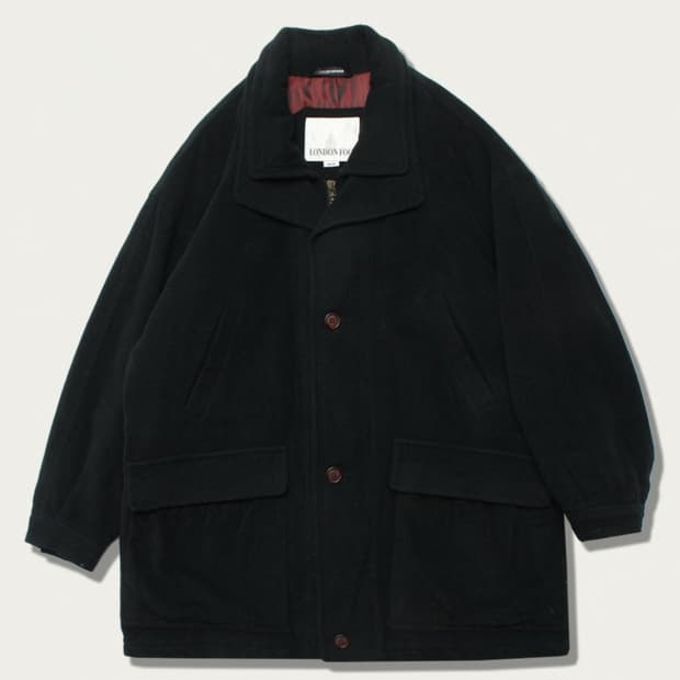 런던포그 캐시미어 울 헌터 코트