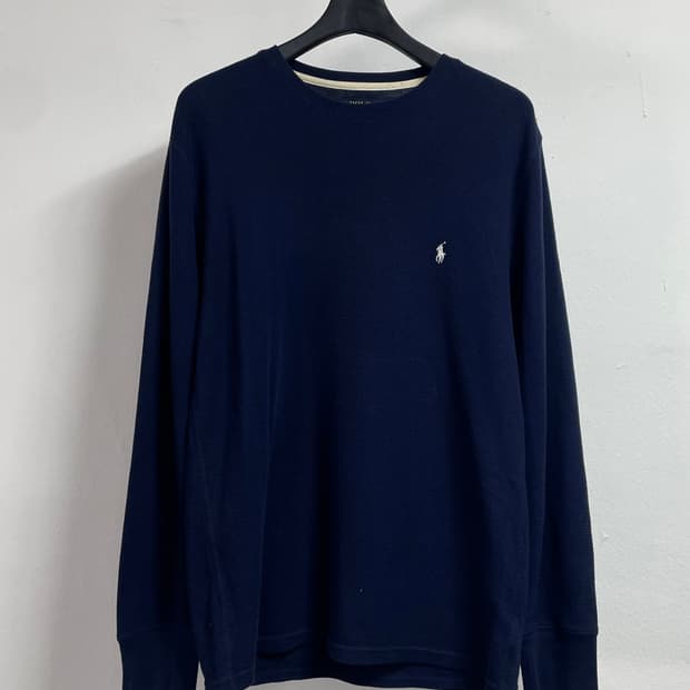 폴로 랄프로렌 네이비 와플 롱슬리브 (on.564)