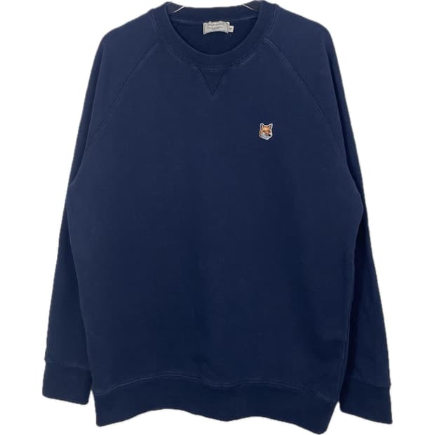 [XL] 메종 키츠네 여우패치 자수로고 맨투맨