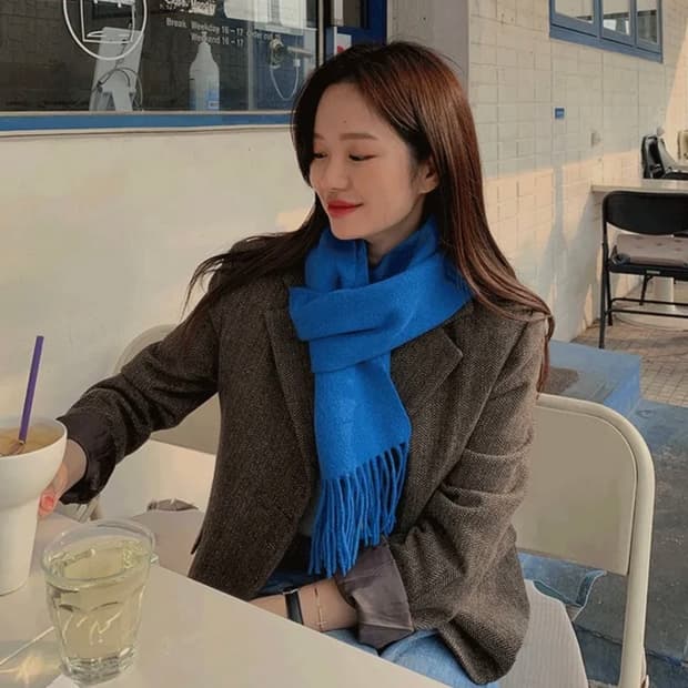 달트 브라운 헤링본 자켓