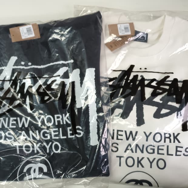 (정품)스투시 월드투어맨투맨 L/.XL새상품# 두가지