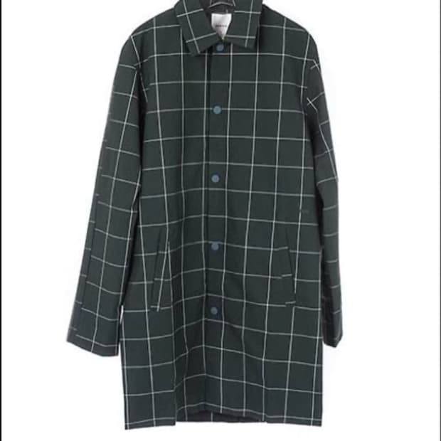 WOODWOOD / 우드우드 아스널 다크그린 체크자켓 /M