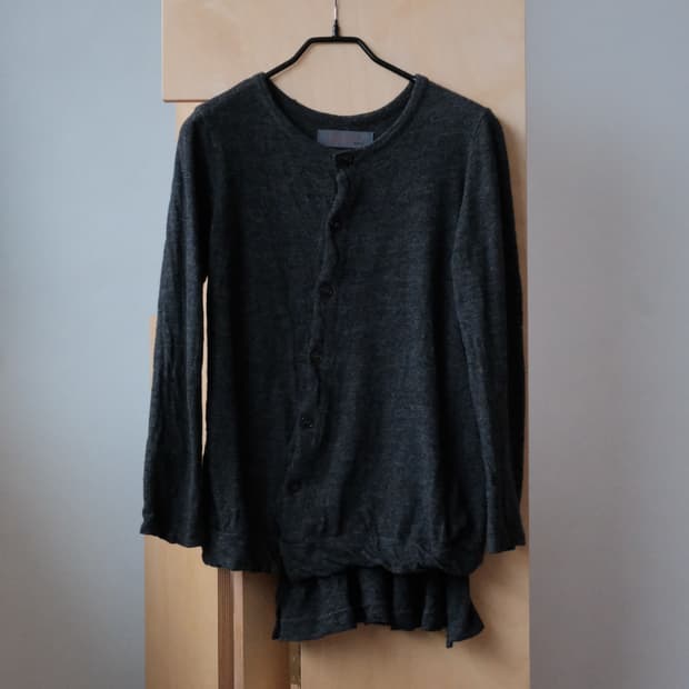 Yohji yamaoto +NOIR Asymmetric Cardigan