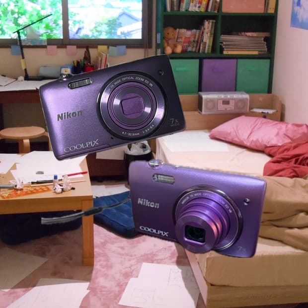 희귀 색상 사쿠라 디카 소프트포커스 니콘 쿨픽스 S3500 작례o 