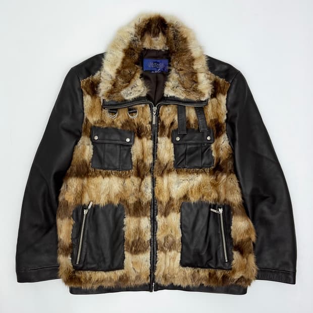 빈티지 램스킨 퍼 자켓
