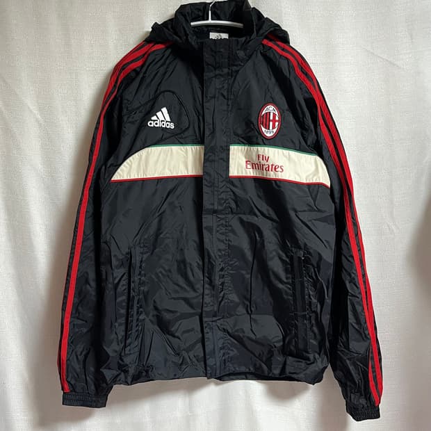 공용 아디다스 AC밀란 바람막이 윈드브레이커 L